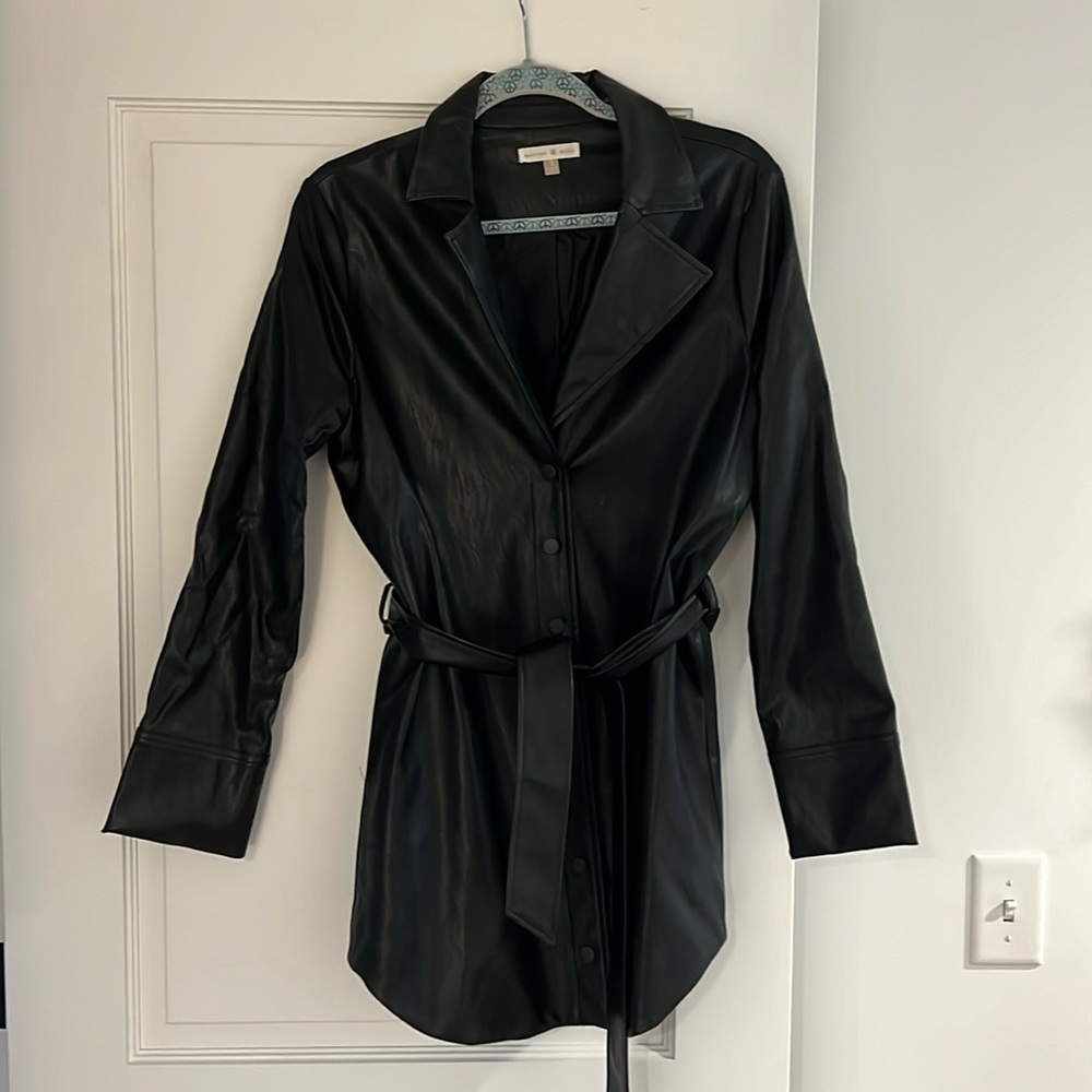 Backyard Roses Leather Elizabeth Jacket Dress
